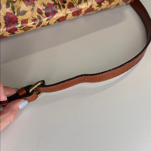 Patricia Nash north south crossbody bag floral leather purse - Picture 5 of 15